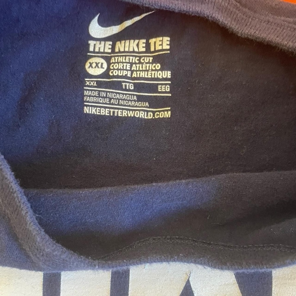 Vintage Nike Athletics Blue T-Shirt, Y2K Graphic Tee, Men's Size XXL - Picture 2 of 2